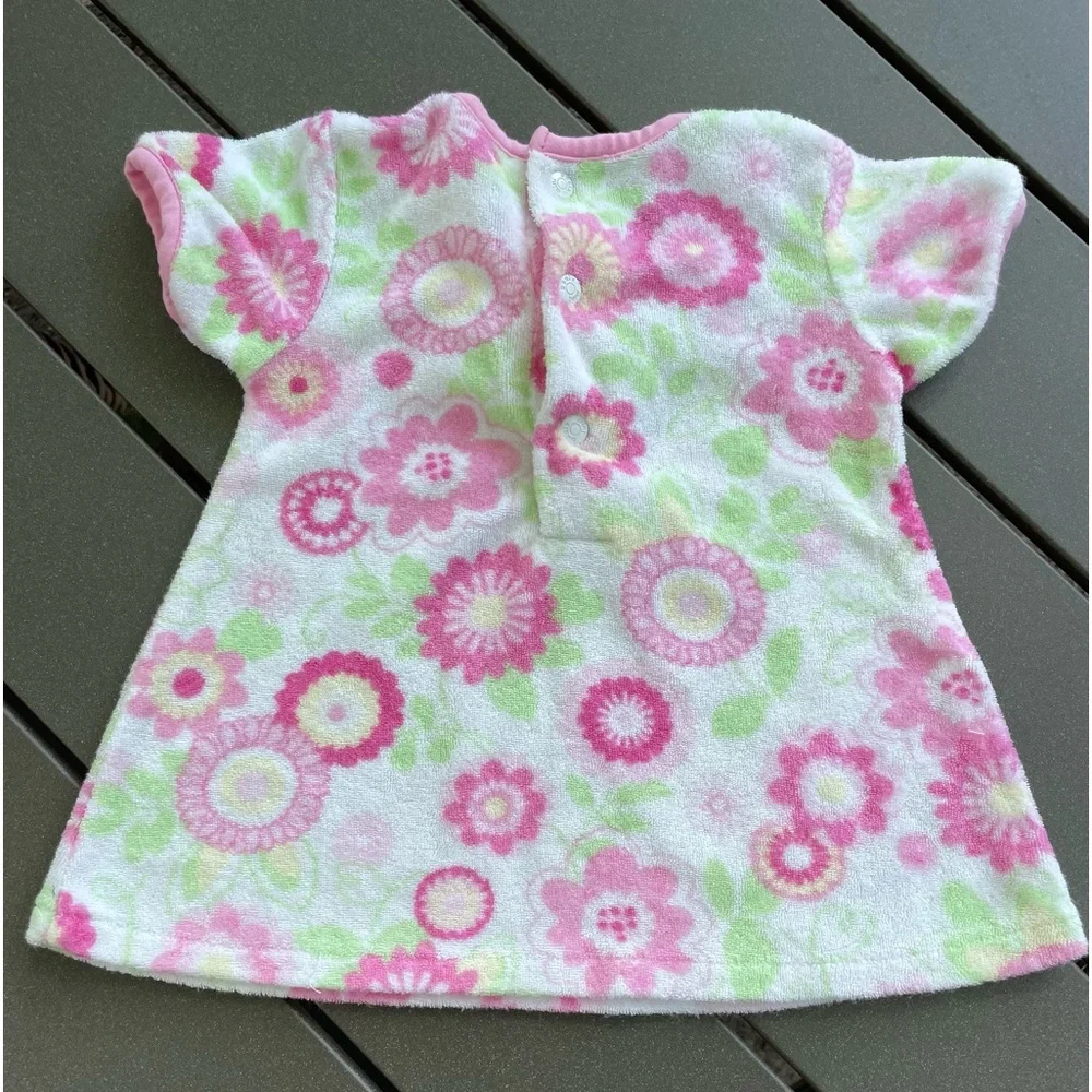 MINIBASIX BABY TERRY SWIM COVER UP SZ 3 MO.